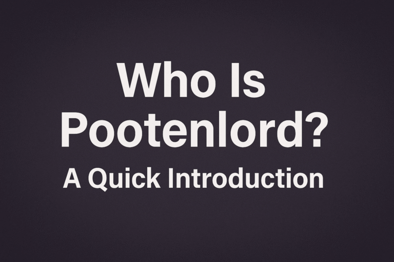 Who Is Pootenlord? A Quick Introduction